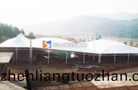 膜結構遮陽棚在安裝(zhuang)中要註意什(shen)麼