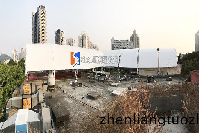 華(hua)僑城商業街膜結構(gou)項目