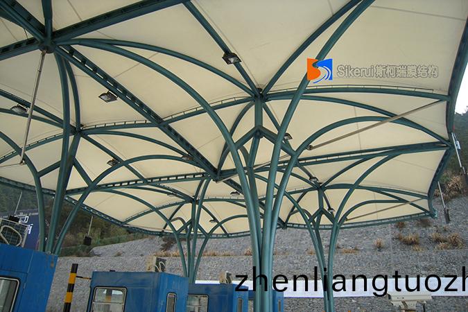 湯口收費站膜(mo)結構項目