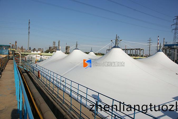 內矇某汚(wu)水(shui)池加蓋封閉(bi)膜結(jie)構(gou)項目(mu)